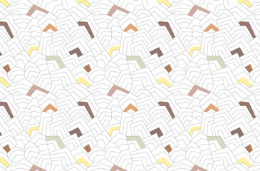 Seamless Geometric Abstract Pattern with Earthy Tones – Minimalist Line Art Background for Fabric, Wallpaper, and Digital Designs