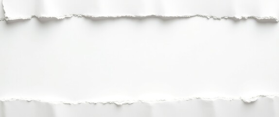Fototapeta premium Torn paper against a white background featuring a clipping path.
