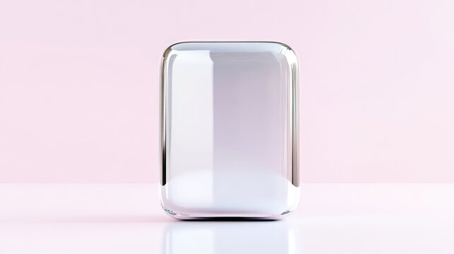 Modern, minimalist, reflective rectangular object