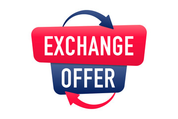 Flash exchange offer background. Design for business promotion. Vector illustration
