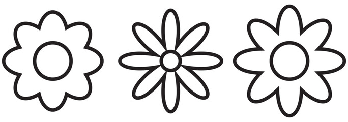 Flower icon vector isolated on white background. flower vector. flower symbols
