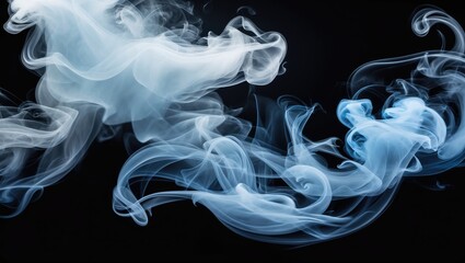 White vapor against a dark backdrop