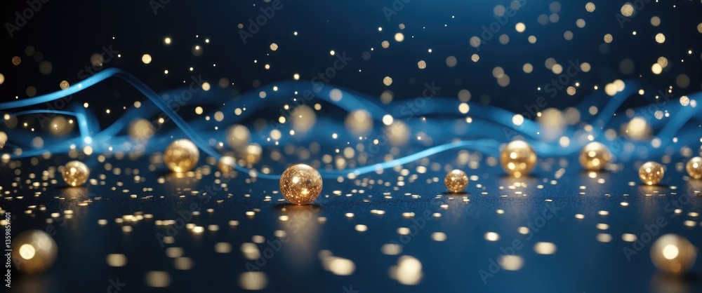 Poster background of abstract sparkling lights.