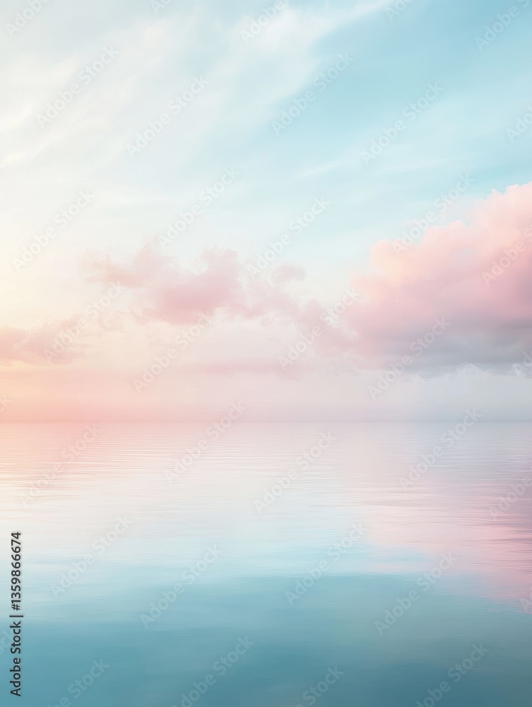 Poster a soft gradient of pale blue transitioning into pastel pink, with seamless color transitions creatin