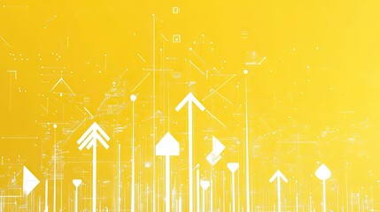 Question Marks and Symbols on Yellow