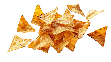 Fototapeta premium Crispy Tortilla Chips Scattered