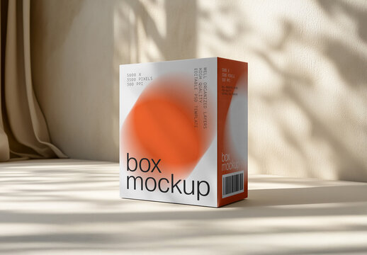 Box Branding Mockup for Packaging Design and Retail Branding