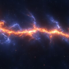 Cosmic energy plasma stream, space, background, design