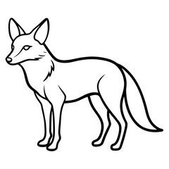 "High-quality Jackal animal vector for creative design projects."