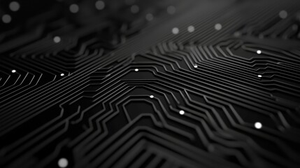 Abstract high tech metal surface with circuit like textures and patterns