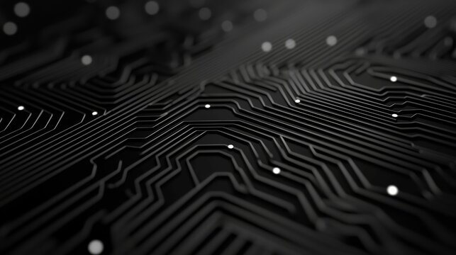 Abstract high tech metal surface with circuit like textures and patterns