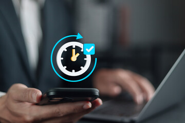 Time management concept. Organizing efficient work process, Appointment planning and scheduling....
