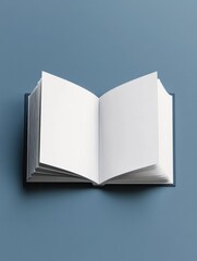 A landscape booklet mockup with blank pages, perfect for showcasing designs or photography, designs, presentation
