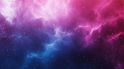 Naklejka premium vibrant cosmic scene with smooth gradient transitioning between pink and blue hues, filled with stars