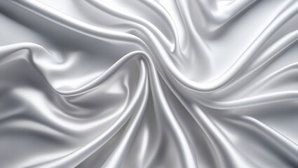 Obraz premium White gray satin texture featuring a white silver fabric silk background with a lovely soft blur pattern that appears natural.