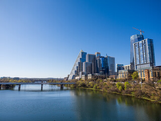 Obraz premium Skyline view of Austin, Texas