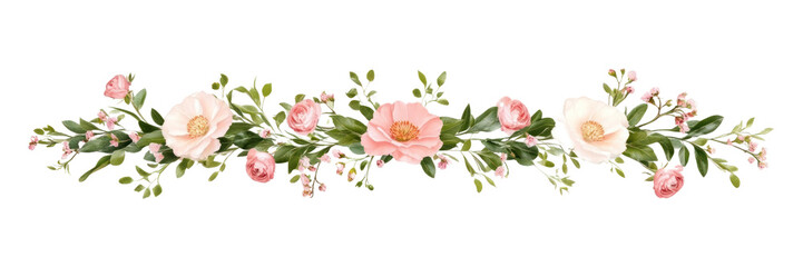 PNG Flower arrangment border flowers embroidery decorative.