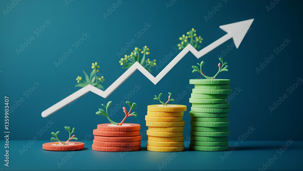 Poster performance concept increase quality speed efficiency reduce cost efficiency business concept busine