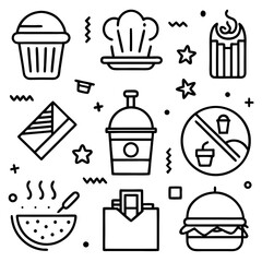 Restaurant & Food Icons Set