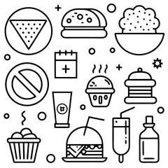 Restaurant & Food Icons Set