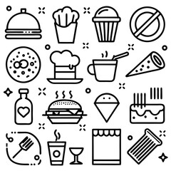 Restaurant & Food Icons Set