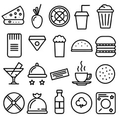 Restaurant & Food Icons Set
