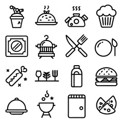 Restaurant & Food Icons Set