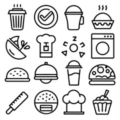 Restaurant & Food Icons Set