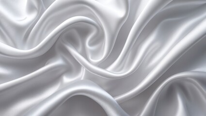 Obraz premium White gray satin texture featuring a white silver fabric silk backdrop with a beautifully soft blurred natural pattern.