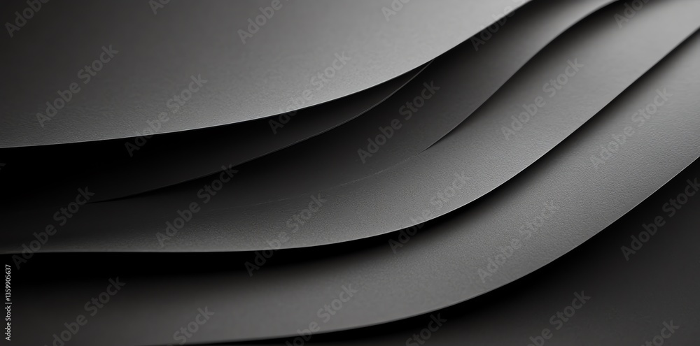 Aufkleber elegant dark curves abstract background with subtle light and shadow