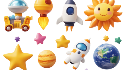 Cute Space Exploration Toys