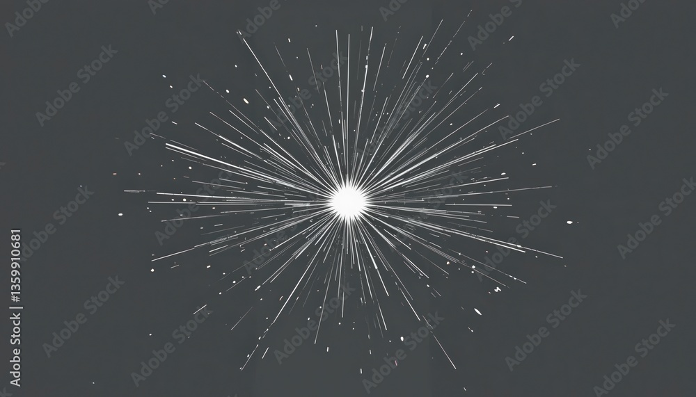 Poster explosive sparkle effect digital space visual art abstract environment dynamic viewpoint creative co