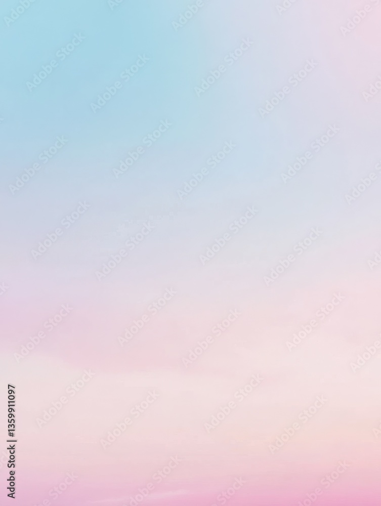 Aufkleber a soft gradient of pale blue transitioning into pastel pink, with seamless color transitions creatin