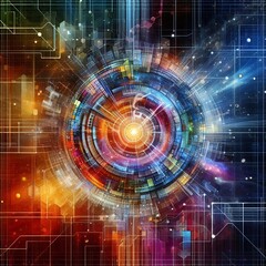 Fototapeta premium Advancing AI and IoT Integration: Revolutionizing Smart Technologies for Future Innovation
