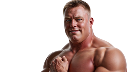 Confident Young Athlete in a Powerful Pose