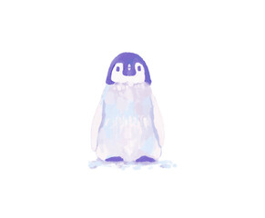 立っている 可愛い 赤ちゃん ペンギン