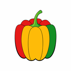 vector illustration of sweet peppers