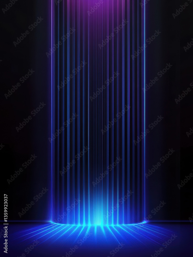 Poster vector abstract science futuristic energy technology concept digital image of light rays stripes lin