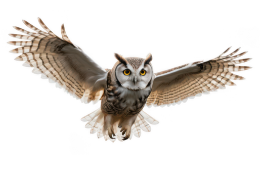 great horned owl  on transparent background png