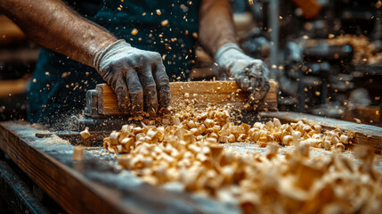 The Artisan's Touch: Crafting Wood with Skill and Precision in a Workshop