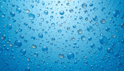 water drops on glass