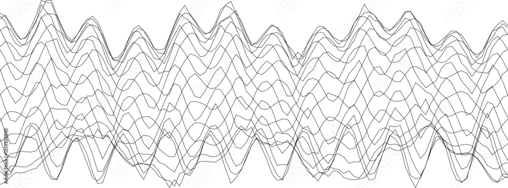 Poster abstract line wave pattern design for modern art and creativity projects.