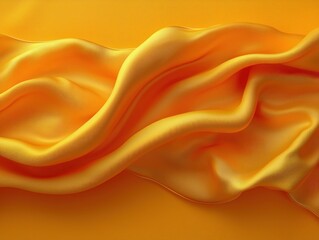 Gold fabric drapes in soft folds