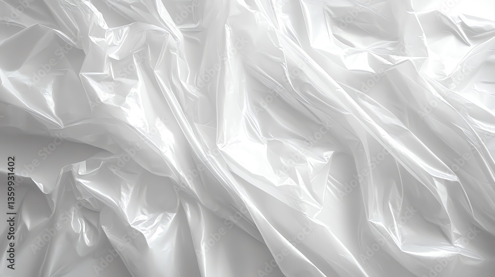 Poster abstract texture with folds and shadows on a shiny plastic surface