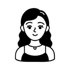 lady hand drawn illustration