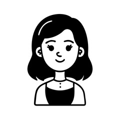 lady hand drawn illustration