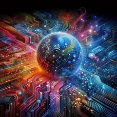 Obraz premium Advancing AI and IoT Integration: Revolutionizing Smart Technologies for Future Innovation