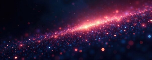 Fototapeta premium Sparkling stardust scattered across the velvet blackness of space, space, astronomy