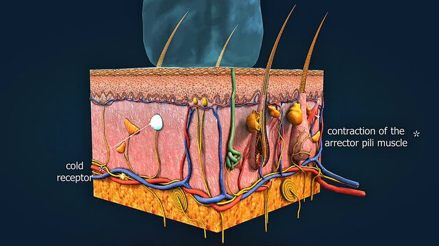 Cold receptors of human body