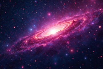 Stellar nebula in dark cosmic space with shimmering stardust , space, galaxy